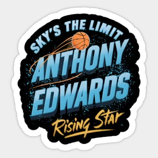 anthony edwards 2024 Sticker